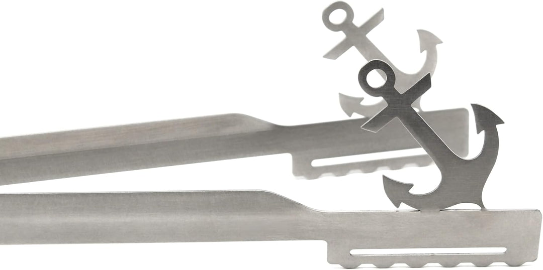 Grillzange Motiv Anker spülmaschinengeeignet, Geschenkidee, Männergeschenk, Geschenk Seefahrer, Kapi