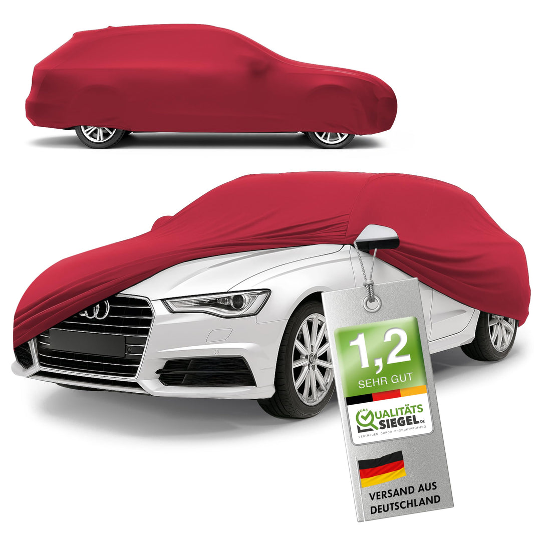 WALSER Premium Abdeckung Auto Indoor Stretch Plus Qualitätssieger Sehr Gut* Autoabdeckung Winter Aut