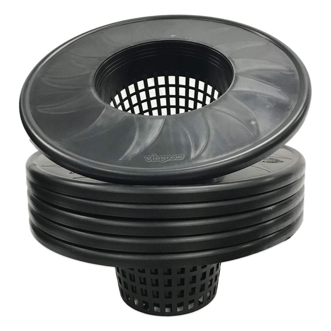 Viagrow 15,2 cm breiter Deckel für Eimerkorb, 15,2 cm breit, 6 Stück, DWC-Eimer-Netztöpfe 6 in. Lid