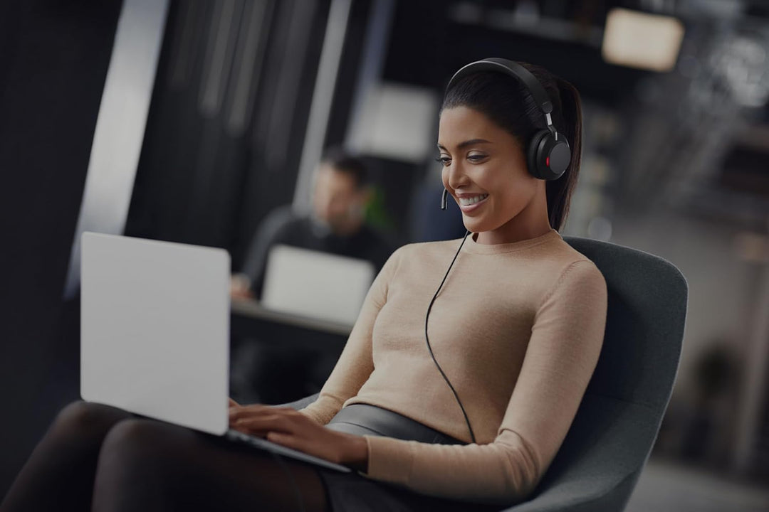 Jabra Evolve2 40 SE Kabelgebundenes Stereo-Headset mit Geräuschunterdrückung, Mikrofon und USB-C/A-K