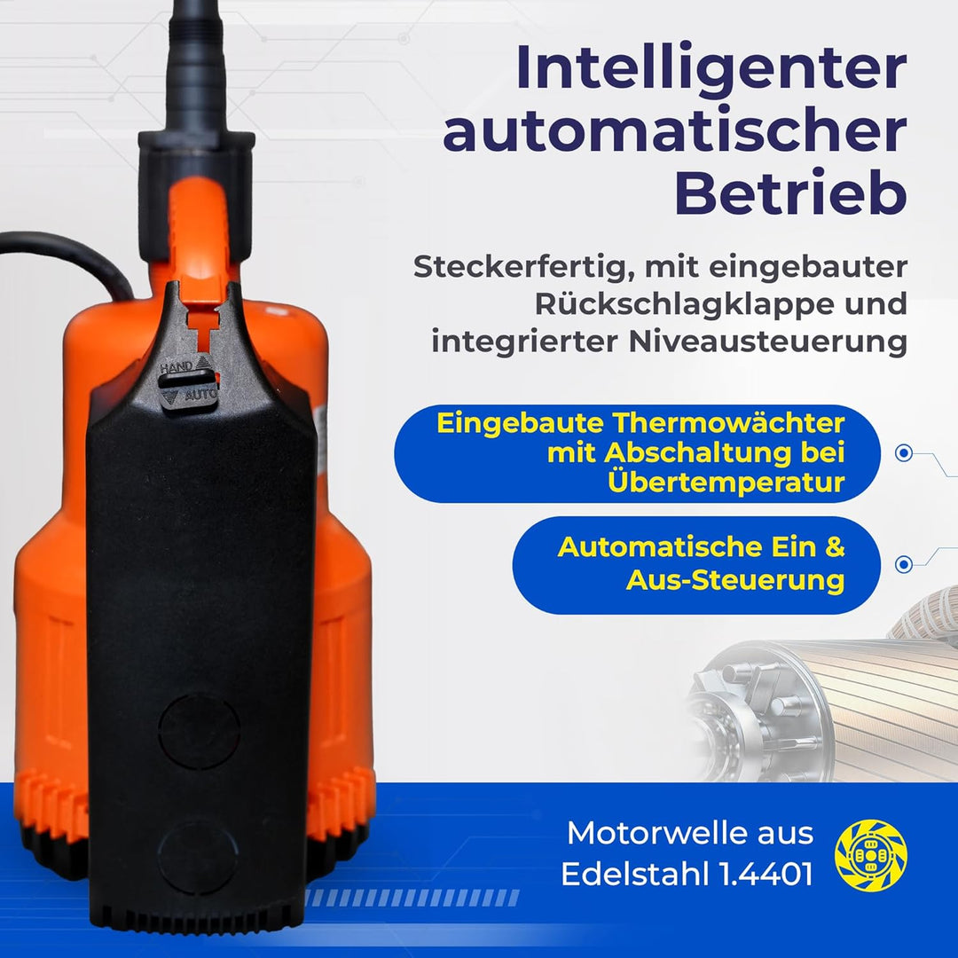 Schmutzwasserpumpe ABS Robusta 200 CW-TS bis 9.500 Liter/Stunde max. 6,1m Förderhöhe Flachabsaugung