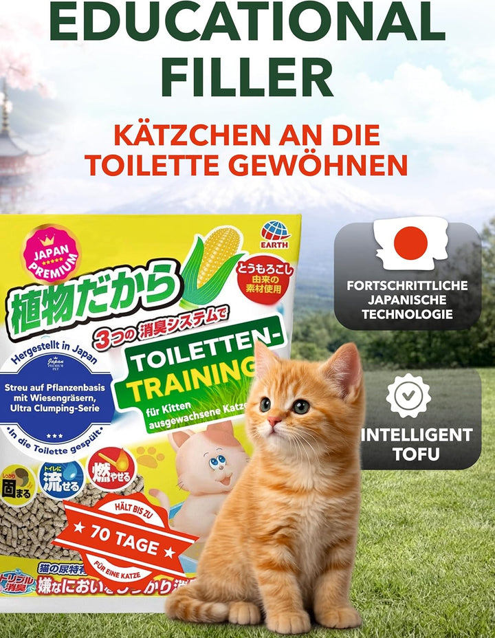 Pelleted Cat Litter, 7L, 6L,7 litres (Katzenstreufüller aus Wiesengras)