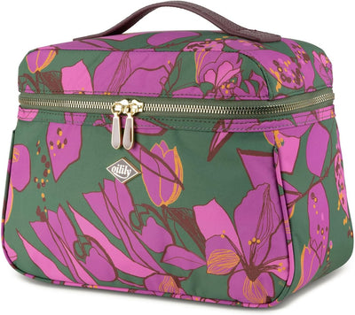 Oilily Coco Beauty Case Sketchy Flower Forrest Green