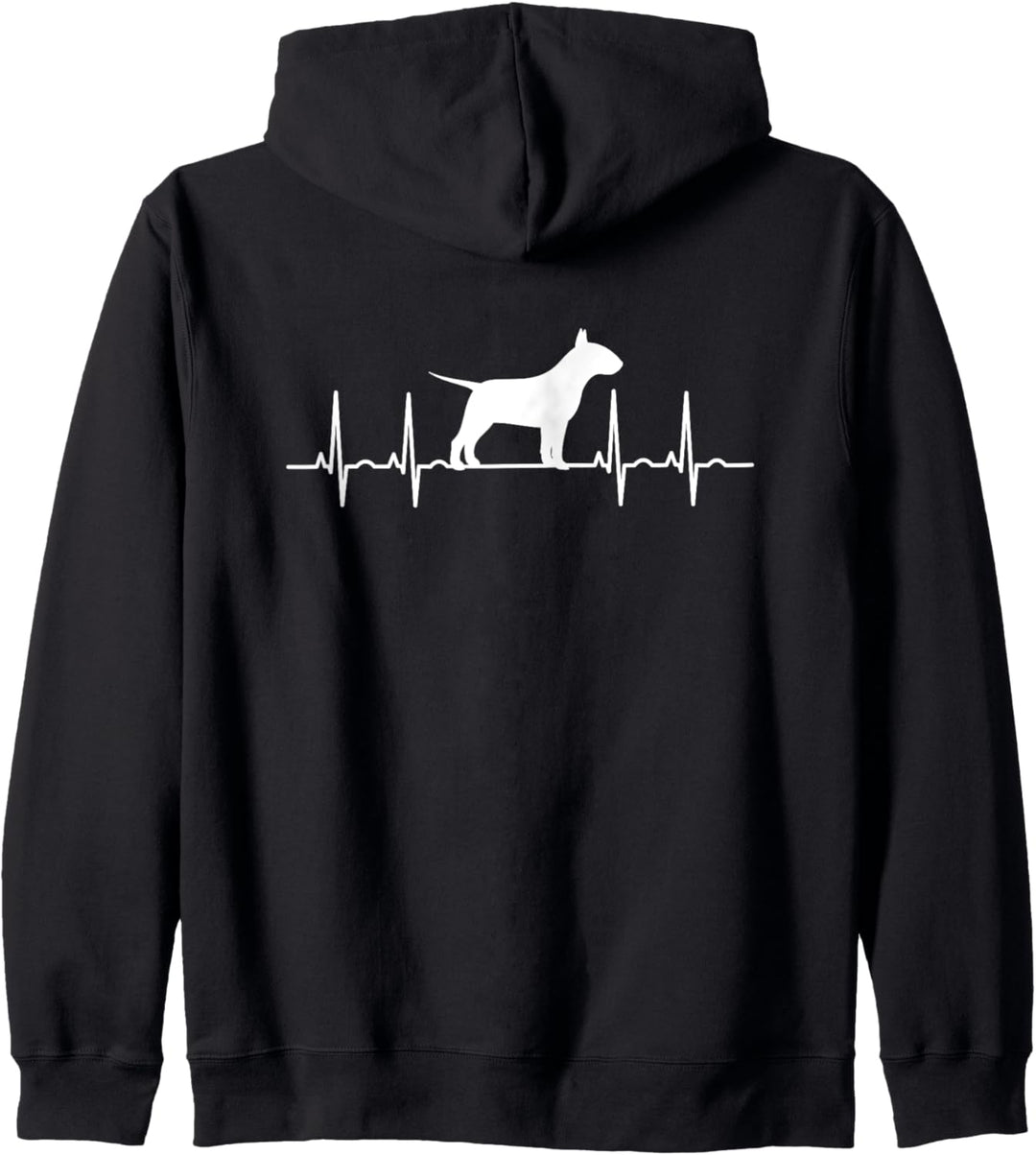 Bullterrier liebe Herzschlag Geschenkidee Kapuzenjacke