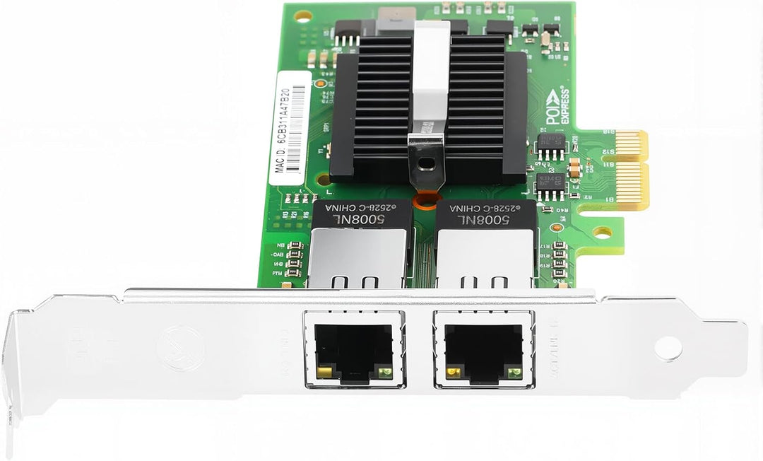 PCIe Ethernet Network Card for Intel I350-T2 I350AM2 Chipset PCIe 2.1 x1 1Gb Dual Port RJ45 LAN Card