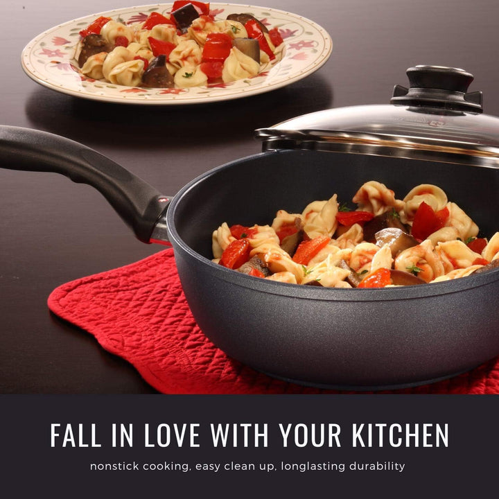 Swiss Diamond HD Classic Nonstick Induction Sauce Pan w/ Lid - 3.2 Qt. (8") 20 cm Grau, 20 cm Grau