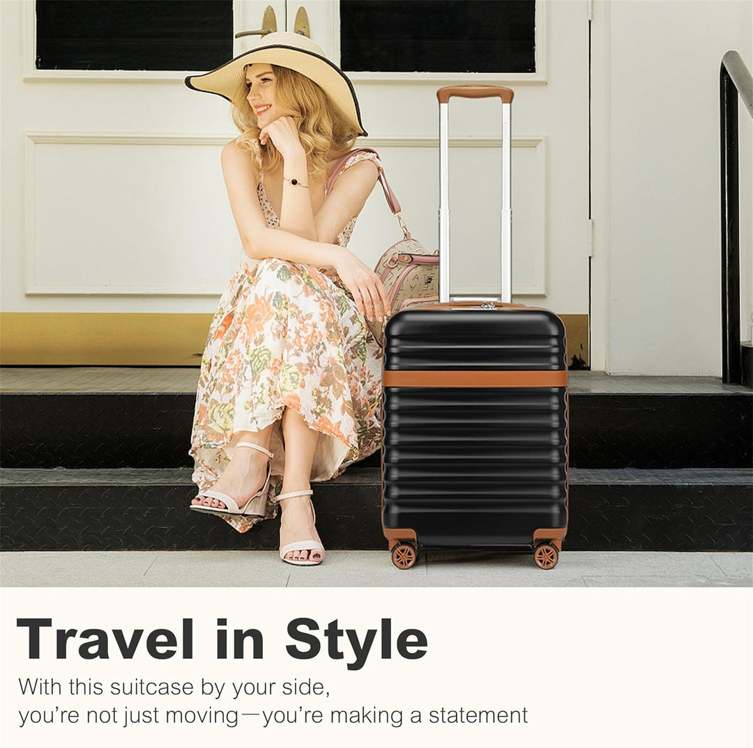 KONO Koffer Trolley Extra Gross Hartschalenkoffer aus ABS+PC leicht, grosser Reisekoffer 149L Volume