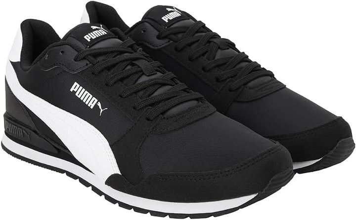 PUMA Men's St Runner Adult NlSneaker 37 EU V3 Black White, 37 EU V3 Black White