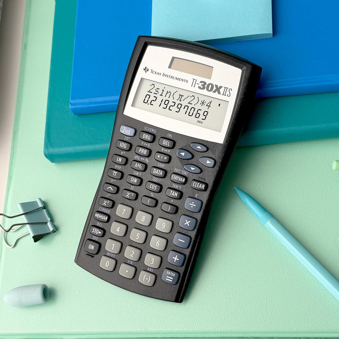 Texas Instruments TI-30X IIS Pocket Scientific Black Calculator - Taschenrechner (Pocket, Scientific