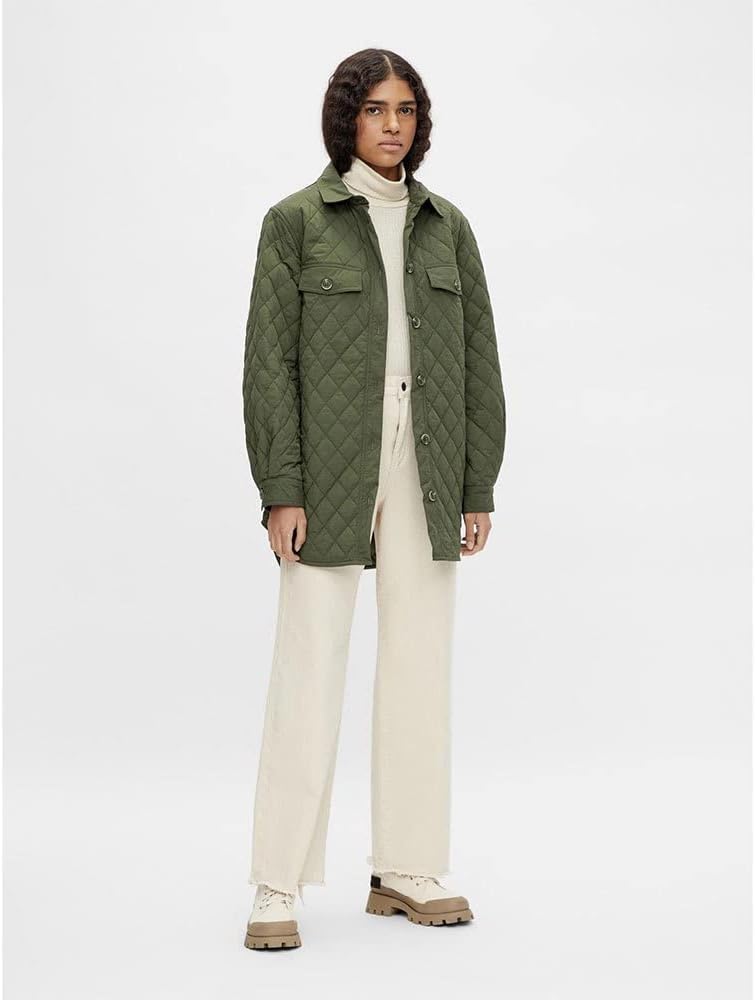 Damen Objrandy Vera Jacket Noos Jacke, Forest Night