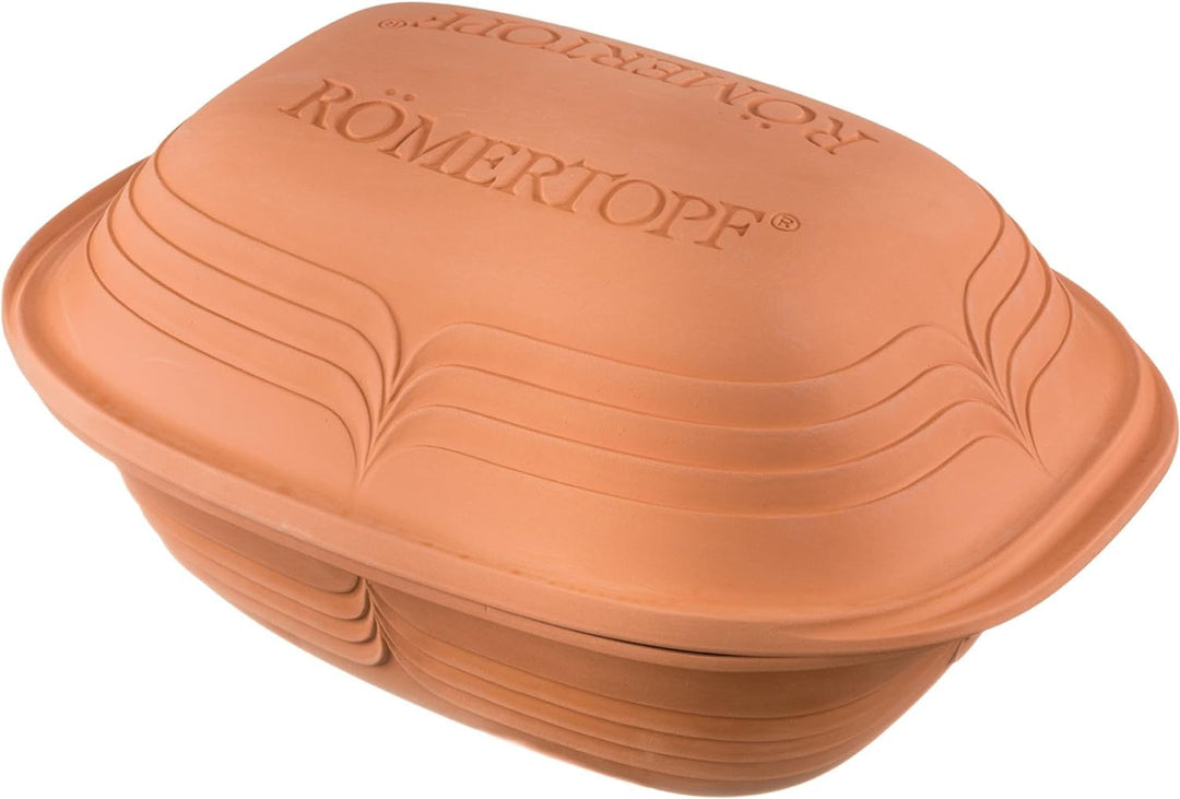 Römertopf Bräter Modern Look Keramik Tonbräter 4 Liter