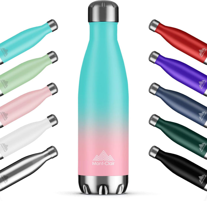 Mont-Clair H2O Trinkflasche Edelstahl - Thermosflasche - BPA-freie - Water Bottle, Edelstahl trinkfl