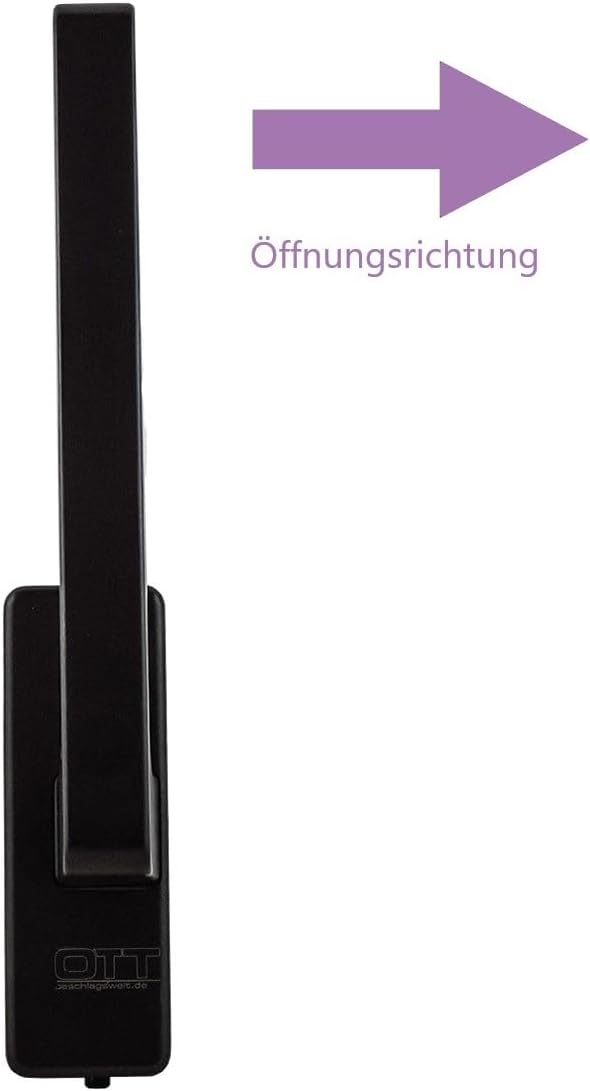 beschlagswelt Ott GU 34225 Drehgriff Dirigent mit Aussperrsicherung 30152 links braun K-20179-00-L-5