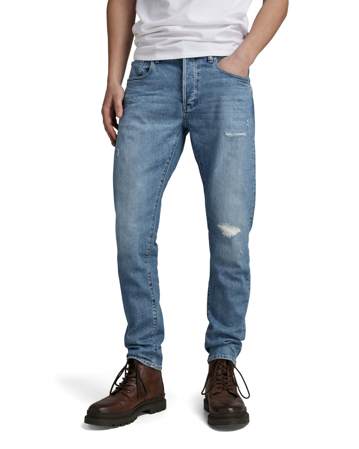 G-STAR Herren 3301 Slim Fit Jeans 27W / 30L Blau (Faded Niagara Restored 51001-d316-g007), 27W / 30L