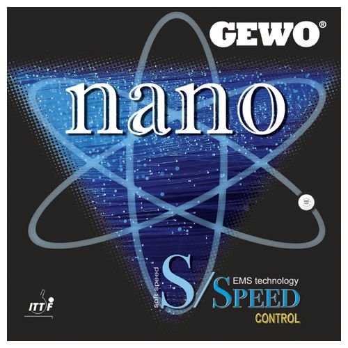 GEWO Belag Nano S/Speed Control Schwarz 1,2 mm, Schwarz 1,2 mm