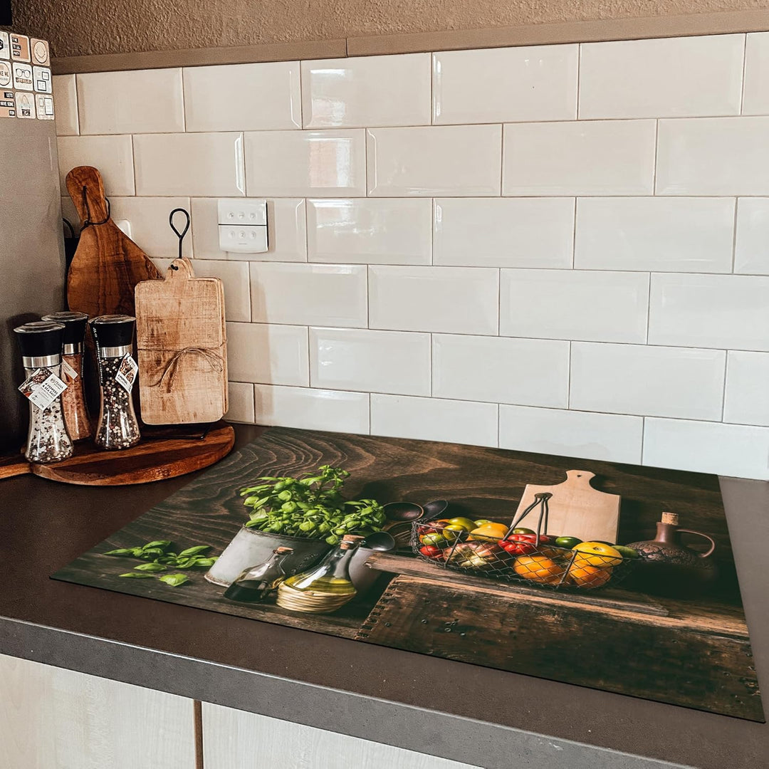 KitchenYeah© Herdabdeckplatte Einteilig Küche Ceranfeld Abdeckplatte Cerankochfeld Abdeckung Indukti
