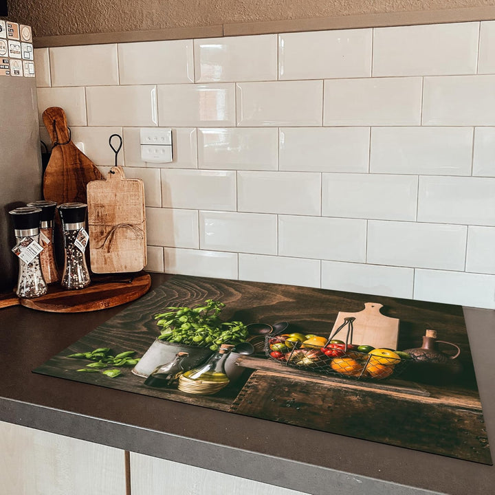 KitchenYeah© Herdabdeckplatte Einteilig Küche Ceranfeld Abdeckplatte Cerankochfeld Abdeckung Indukti