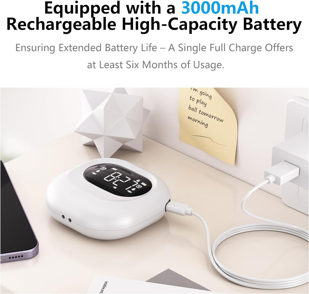 Vibrationswecker für Tiefschläfer, Batteriebetriebener Wecker unter dem Kopfkissen, Einstellbare Vib