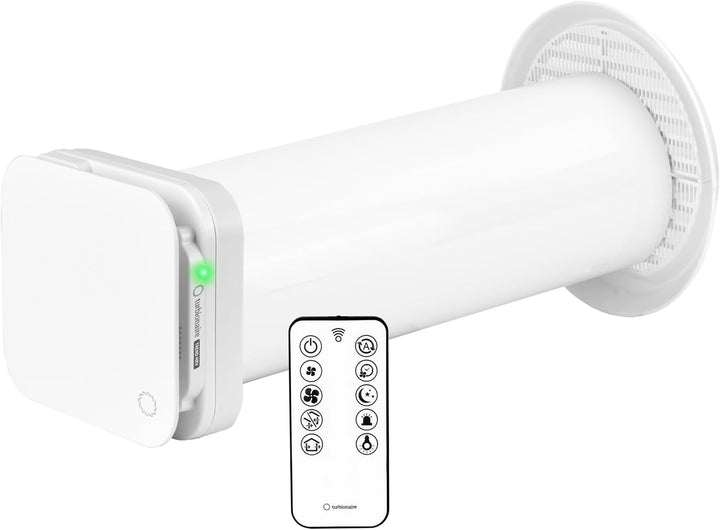 Turbionaire Trend HRV CMV Dezentrale Belüftung mit Keramik-Wärmerückgewinnung, Feuchtigkeitssensor,F