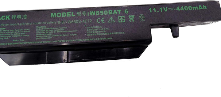 FengWings® W650BAT-6 Laptop Akku für Hasee K610C K650D K570N K710C K590C K750D / Clevo W650S W650 W6