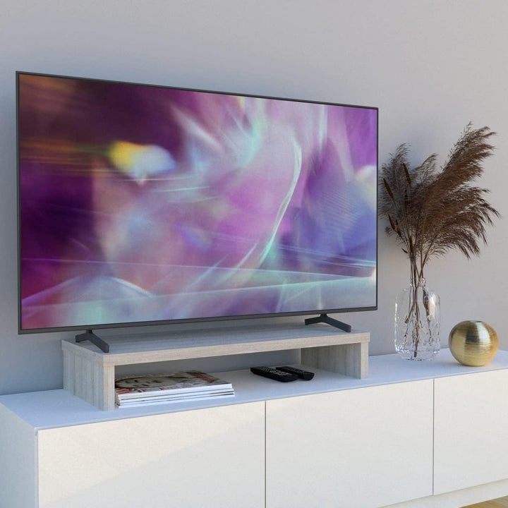 Henor Riser-Halterung für TV aus FSC® Holz 90 x 35 x 15 cm Eiche Stel. Unterstützt 60 kg. 90x35x15 E