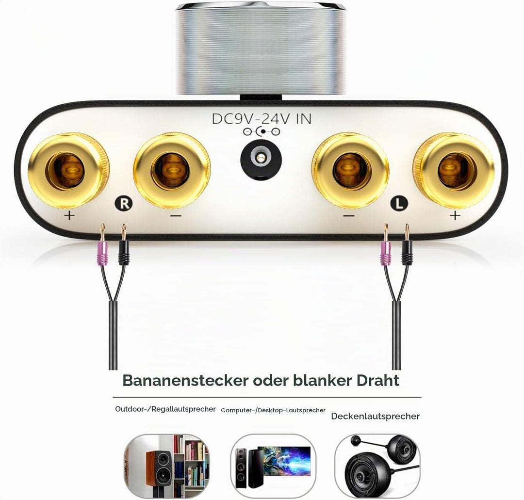 Nobsound Mini Bluetooth 5.0 Digital Power Amplifier HiFi Stereo Verstärker 2.0 Kanal 50W×2 Endstufe