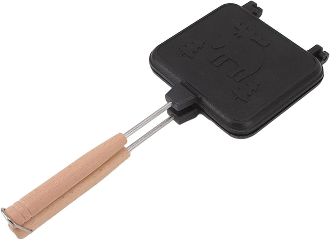 Doppelseitige Sandwich Bratpfanne mit Antihaftbeschichtung, Gegrillter Käse Sandwich Maker mit Hitze