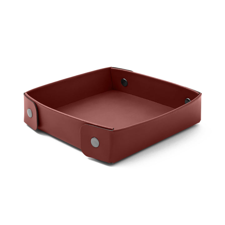 Eglooh - Perseo - Taschenleerer Leder Bordeaux Rot - Schreibtisch-Organizer mit modernem Design - Ab