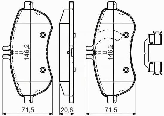 Bosch 986494593 Bremsbelag