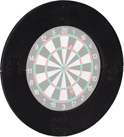 Relaxdays Dart Catchring R7, 4-teilig, Schutzring für 45 cm Dartscheibe, stabiler Wandschutz, EVA, G