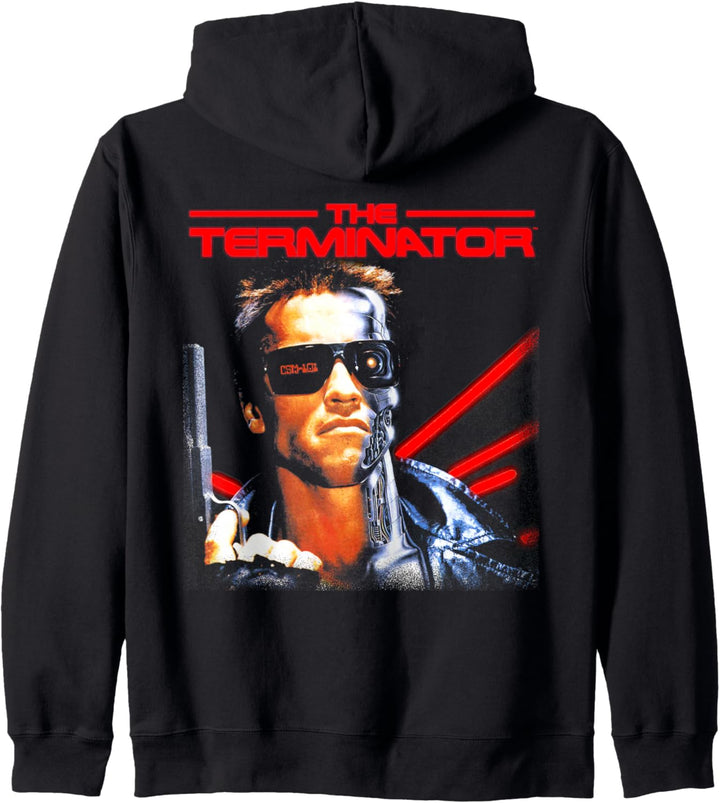 US The Terminator Classic Movie Box Art 01 schwarz Kapuzenjacke