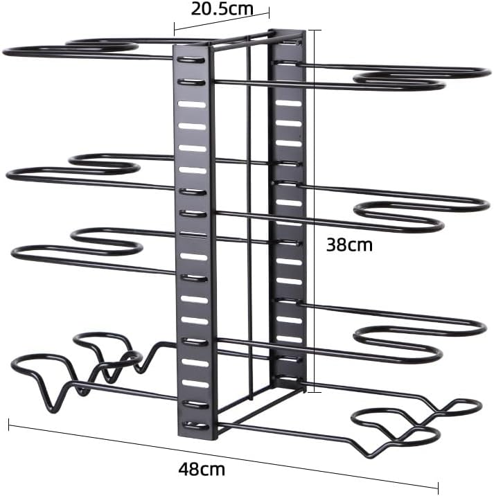 Metall Topf Halter Rack Multi Layers Einstellbare Arbeitsplatte Topf und Pfanne Speicher Rack Standi
