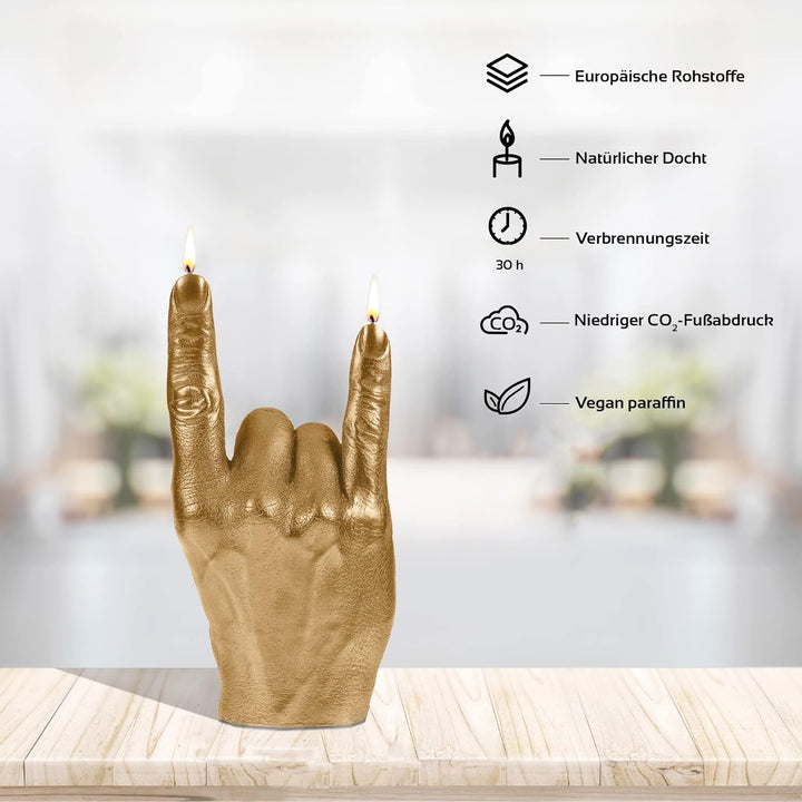 Candellana Hand Kerze Aesthetic 97 x 85 x 195 mm - Kerzen Aesthetic 3D - Candles Aesthetic - Dekorat