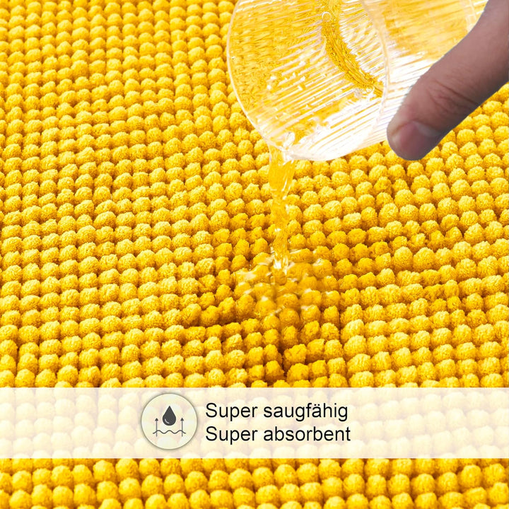 Decomira Badematte rutschfest | Als Badteppich Set kombinierbar | Badezimmer-Teppich Bad-Vorleger wa