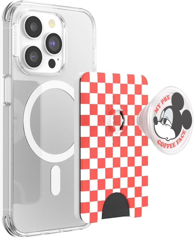 PopSockets Telefon-Geldbörse mit erweitertem Griff und Adapterring für MagSafe, Telefonkartenhalter,
