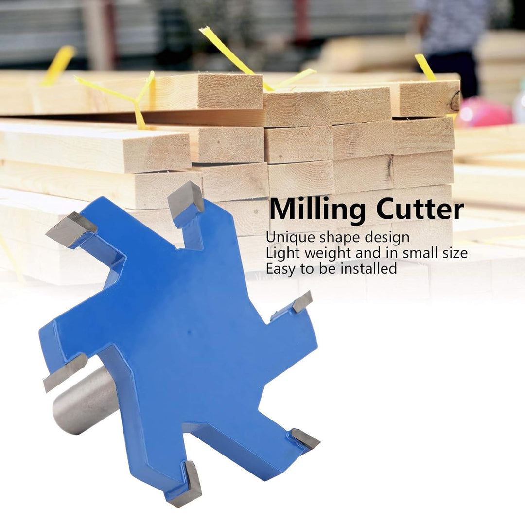 Flächenhobelung Router Bits 12mm Schaft CNC Spoilboard Surface Fräser 6 Zähne T-förmiger Schlitzfräs