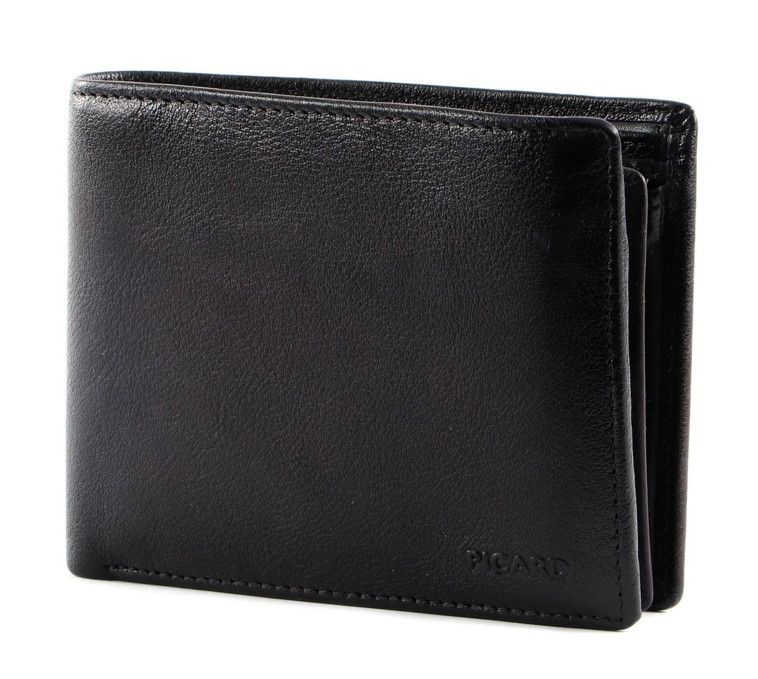 Picard Hans 1 - Geldbörse 8cc 12 cm RFID Rindsleder anthrazit, Anthrazit