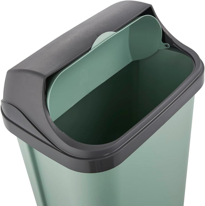 keeeper Abfallbehälter mit Rolldeckel, 25 l, 34 x 26 x 54 cm, Rasmus, Grün (Nordic Green) Nordic Gre