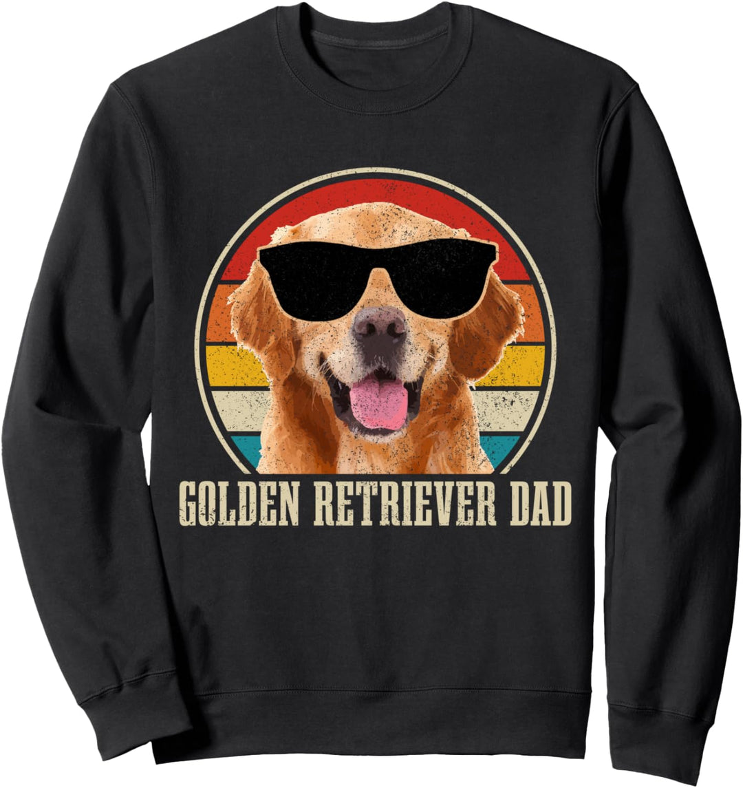 Golden Retriever Dad Hund Vintage Lustiges Hunde Sweatshirt