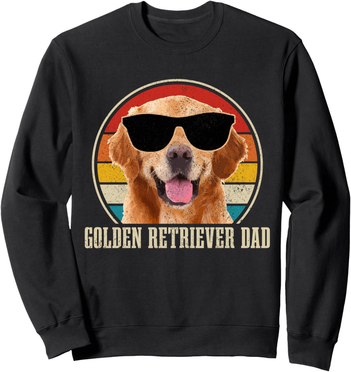 Golden Retriever Dad Hund Vintage Lustiges Hunde Sweatshirt