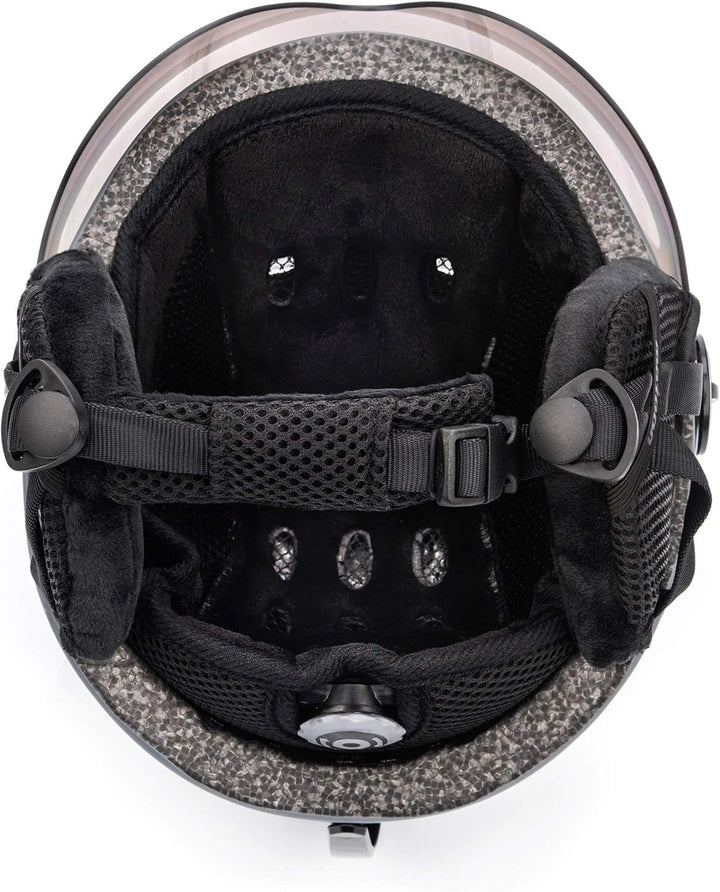meteor Skihelm Kinder Snowboard Helm Herren Ski Helmet fur Mädchen Jungen Skihelm Damen S (53-55cm)