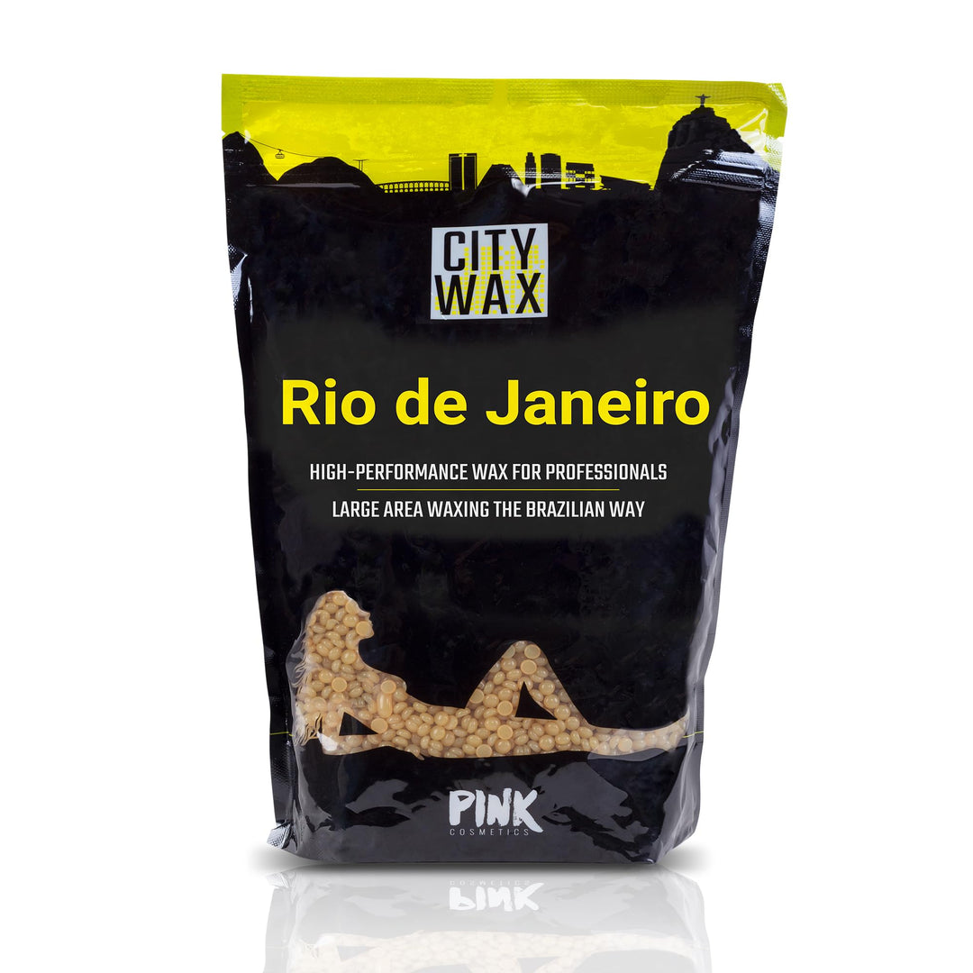 PINK Cosmetics - CITY WAX Rio 1 kg - Brasilianisches Premium-Waxing ohne Vliesstreifen - Wachsperlen