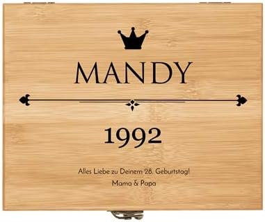 Maverton Weinöffner-Set personalisiert Weinset Sommelier Set - Geschenkbox Holzbox + 8er Weinzubehör