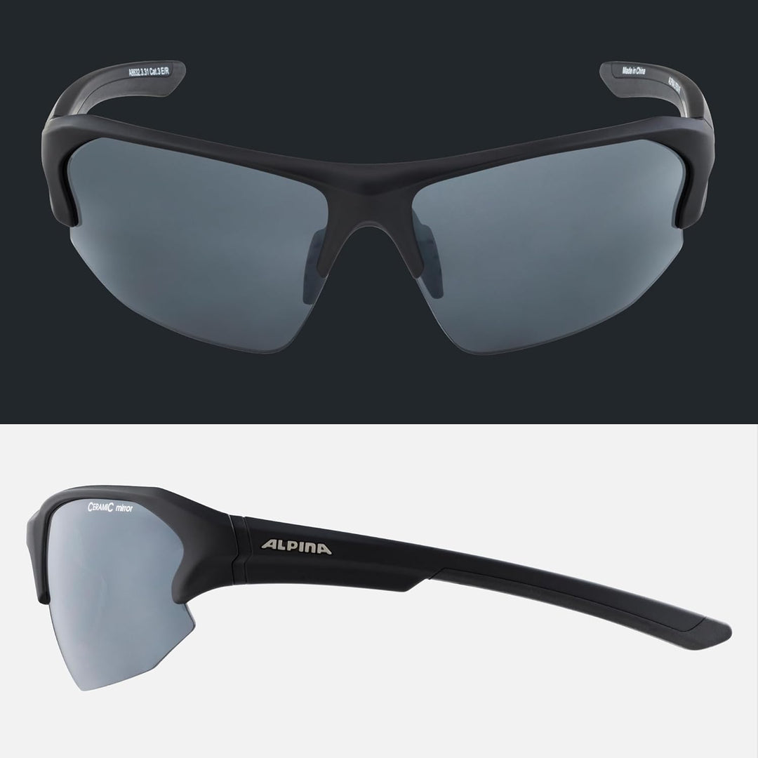 ALPINA LYRON - Verspiegelte und Bruchsichere Sport- & Fahrradbrille Mit 100% UV-Schutz Für Erwachsen