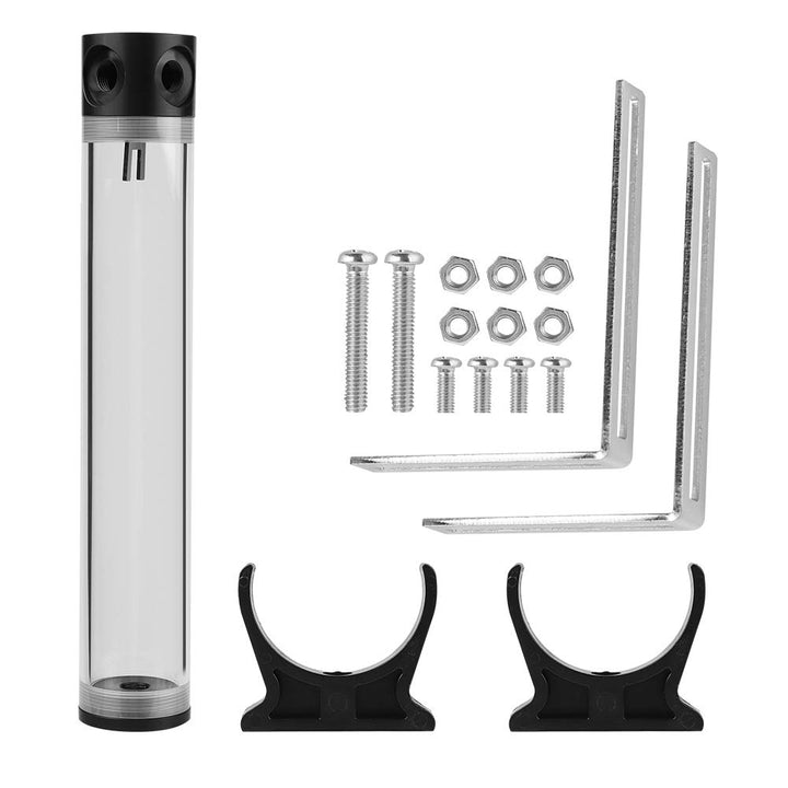 VBESTLIFE Wasserkühlbehälter, 190 mm / 240 mm / 300 mm / 400 mm * 50 mm Durchmesser POM-Zylinder-CPU