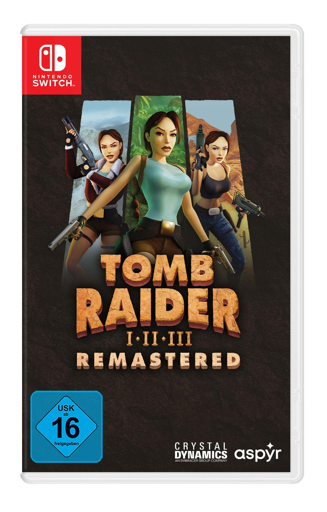 Tomb Raider 1-3 Remastered Starring Lara Croft- Switch Nintendo Switch Standard Edition, Nintendo Sw