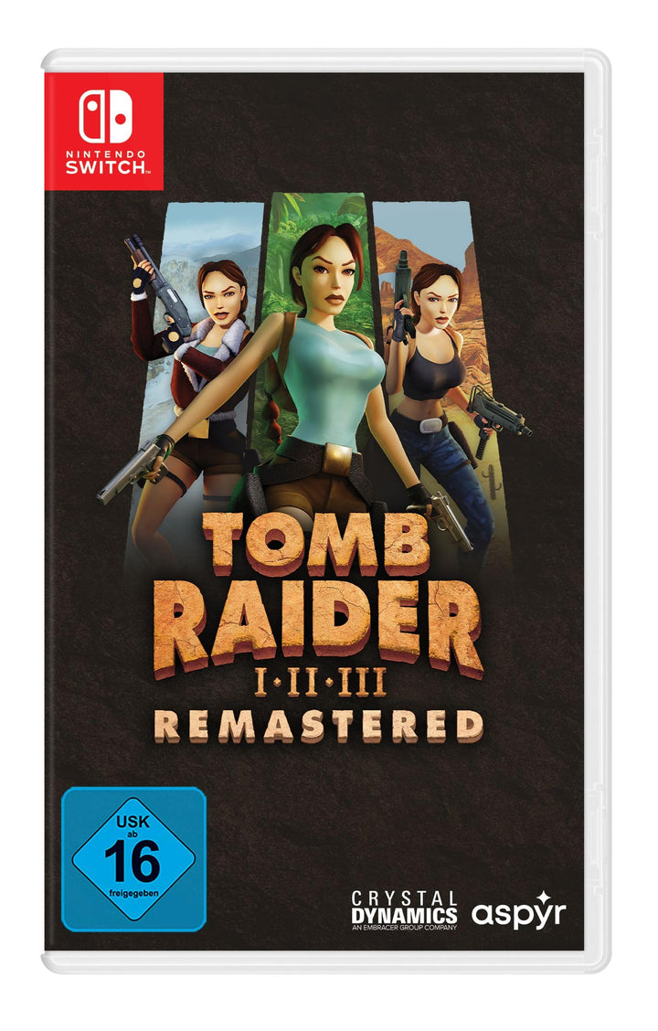 Tomb Raider 1-3 Remastered Starring Lara Croft- Switch Nintendo Switch Standard Edition, Nintendo Sw