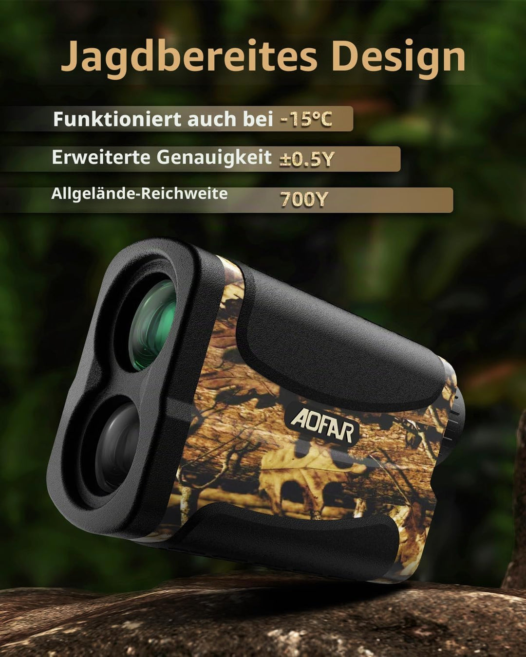 AOFAR HX-700N Golf Entfernungsmesser Jagd 700 Yards Wasserdicht bogenschiessen entfernungsmesser, En