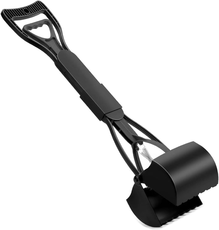 Linxor – Zange, Schaufel für Hundekot oder andere Tierexkremente – 80 cm – Schwarz