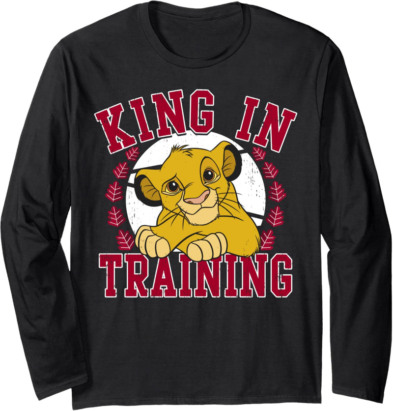 Disney The Lion King Simba King In Training Portrait Langarmshirt